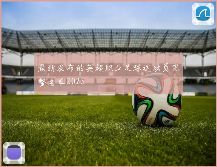 最新发布的英超职业足球运动员完整名单2025